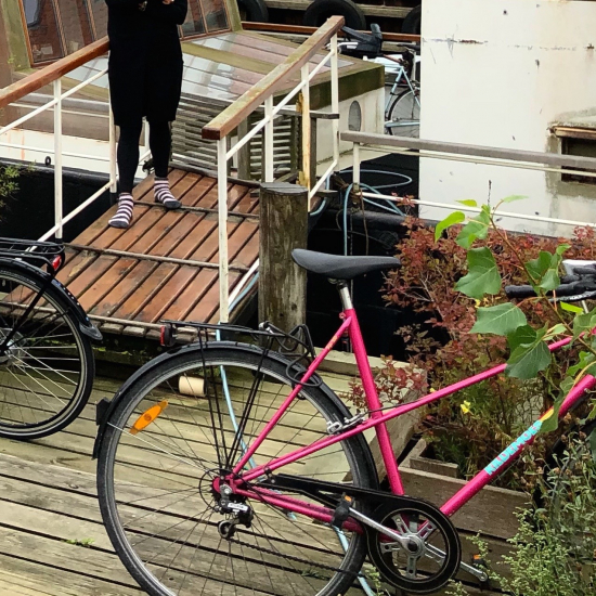 Pink og retro Kildemoes-cykel  - Agressiv design